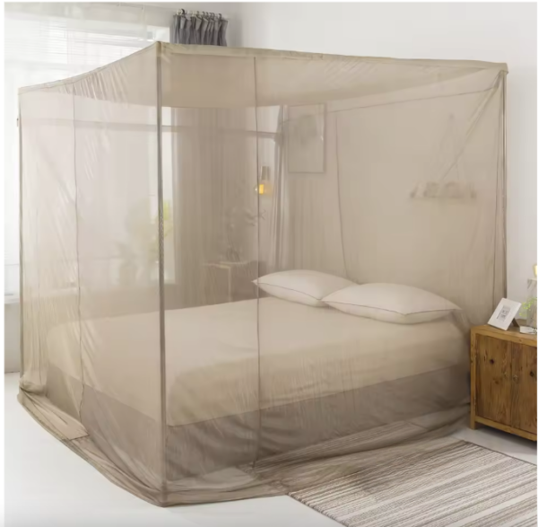 BlocSilver® Four-Poster EMF Bed Canopy With Frame (200 cm Height)